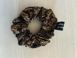 Scrunchie Batik bruin