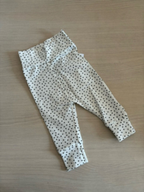 Legging wit met zwarte stippen