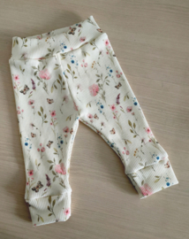 Legging rib flowers