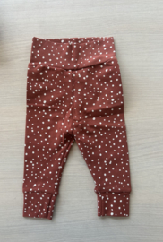 Legging Roest met witte stippen