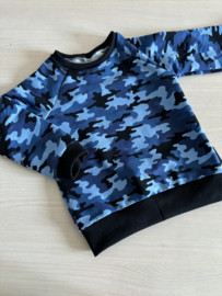 Sweater camo blue