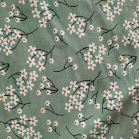 Legging green with White flowers