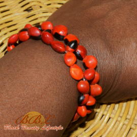 RINOA bracelet in red and black