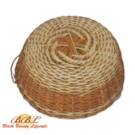 Braided Baskieta basket with handle Ø 42 cm