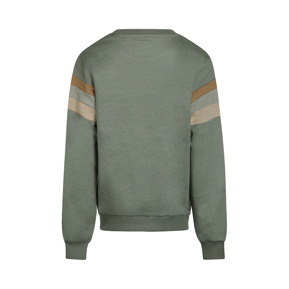 No Way Monday - Sweater zachtgroen gestreept