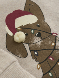 Minymo - Sweater beige met hond