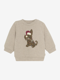 Minymo - Sweater beige met hond