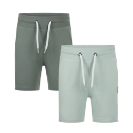 Jogging shorts 2-pack - Dusty Green