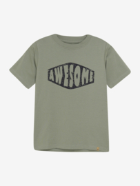 Minymo - T-shirt "Awesome" groen
