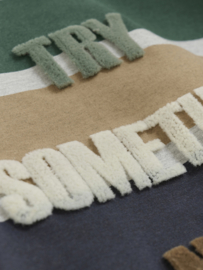 Minymo - Sweater licht gestreept