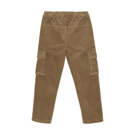 Minymo - Geribde lange broek bruin met zakken