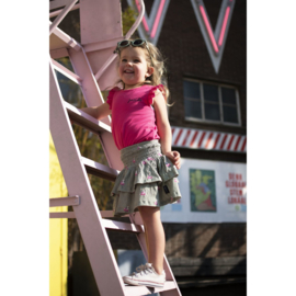 T-shirt ruffle - Bright Pink