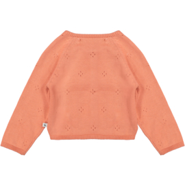 Ducky Beau - Cardigan Burnt coral