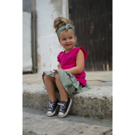T-shirt ruffle - Bright Pink