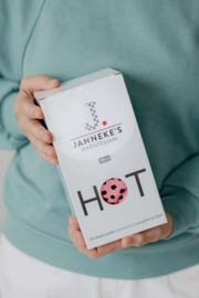 Warmtesjaal Roze met zwarte stippen Jersey
