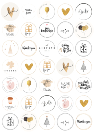 Stickervel Cadeaustickers - verpakt voor winkelverkoop