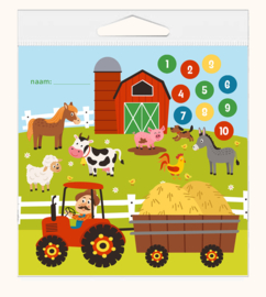 Beloningssysteem Boerderij met Tractor Stickers - verpakt voor winkelverkoop