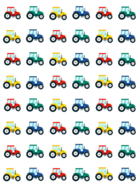 Stickervel Tractors - verpakt voor winkelverkoop