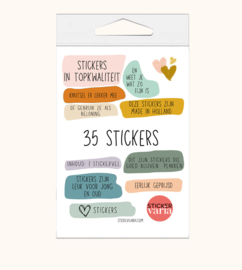 Stickervel Cadeaustickers - verpakt voor winkelverkoop