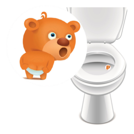 Urinal Sticker Bear - 2 pieces