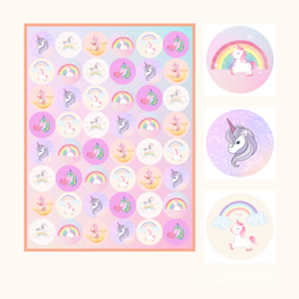 Stickervel Unicorns - onverpakt
