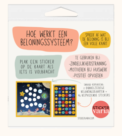 Beloningssysteem Ruimte met Planeten Stickers - verpakt voor winkelverkoop