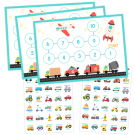 Reward System Vehicles with Stickers