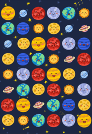Beloningssysteem Ruimte met Planeten Stickers - onverpakt