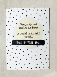 Roosjes zijn rood, viooltjes zijn blauw...