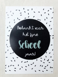Bedankt voor het fijne schooljaar