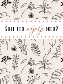 Snel een wijntje doen?