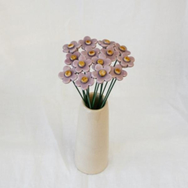 Aardbei bloem - keramiek - lila