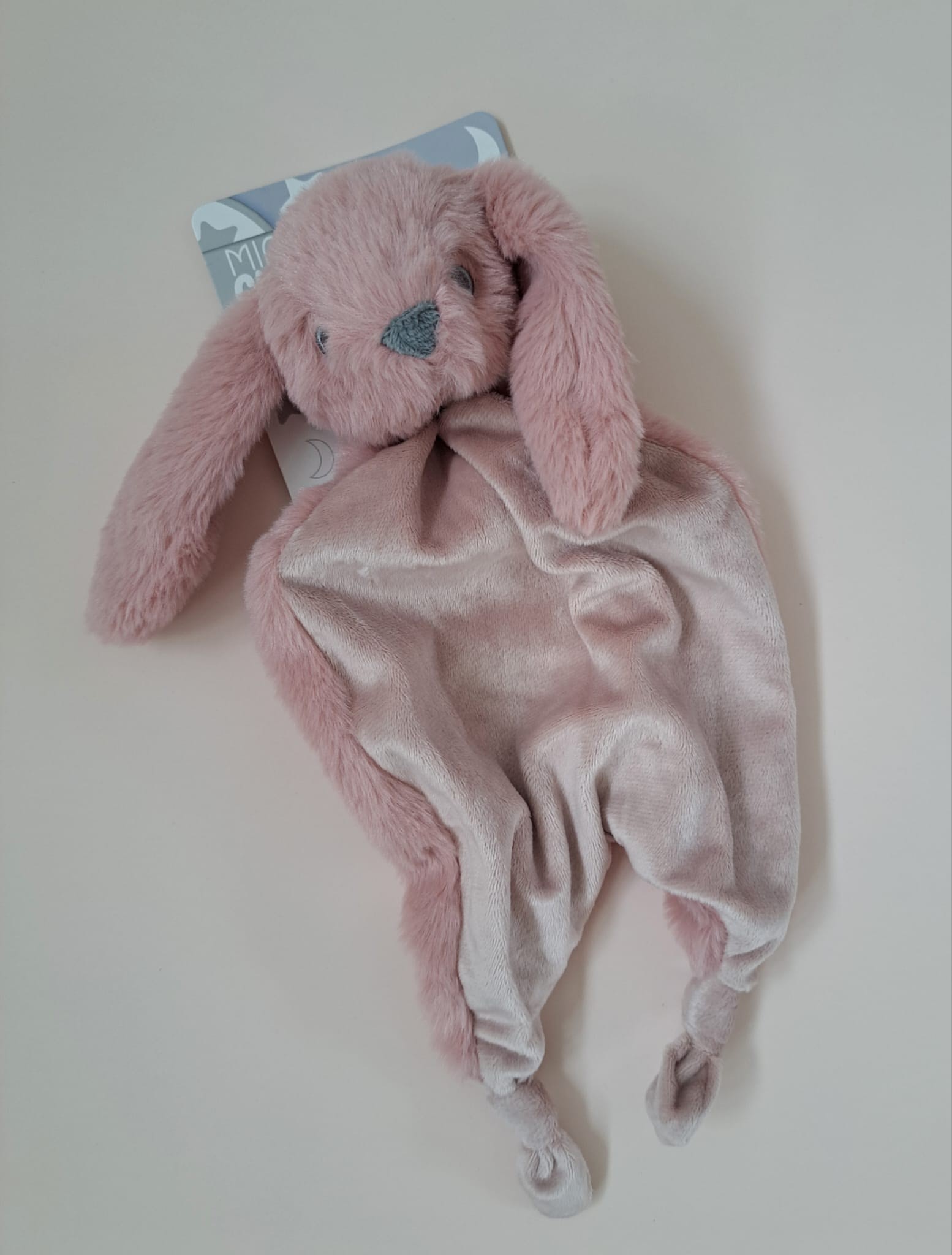 Knuffeldoekje konijn roze