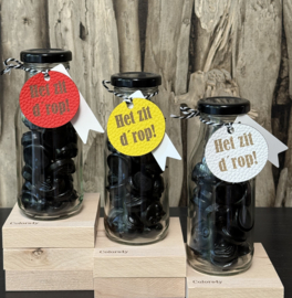 Flesje 'Het zit d'rop'