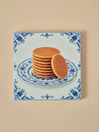 Tegel delfsblauw stroopwafels