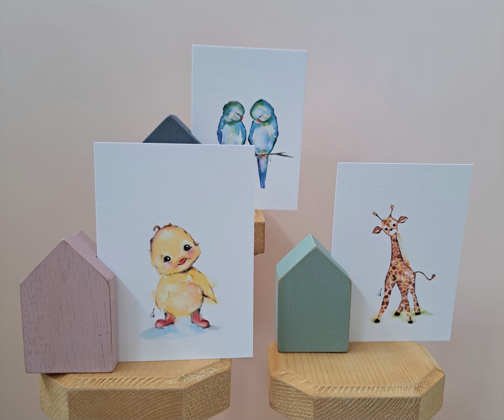 Kaartje Loet &  Kobe + houder