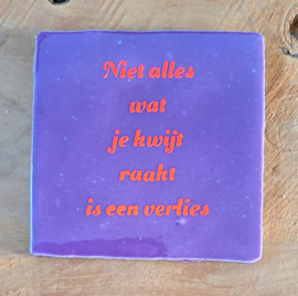 Tegel kwijt