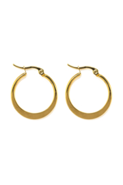 Golden statement hoops