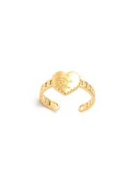 Golden love you ring