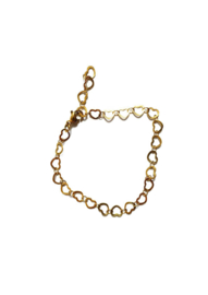 Golden hearts bracelet