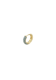 Golden blue stones ring