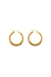 Golden fancy hoops