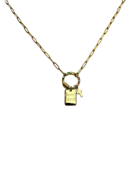 Golden good luck pendant