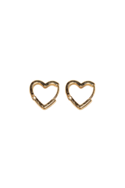 Golden heart hoops