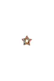 Golden color star stud