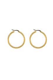 Golden modern hoops (30mm)