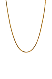 Golden square necklace