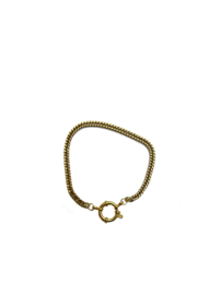 Golden lock bracelet