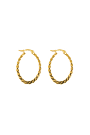 Golden braid hoops