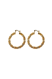 Golden winding hoops